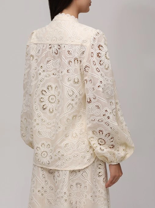 Блуза хлопковая ZIMMERMANN