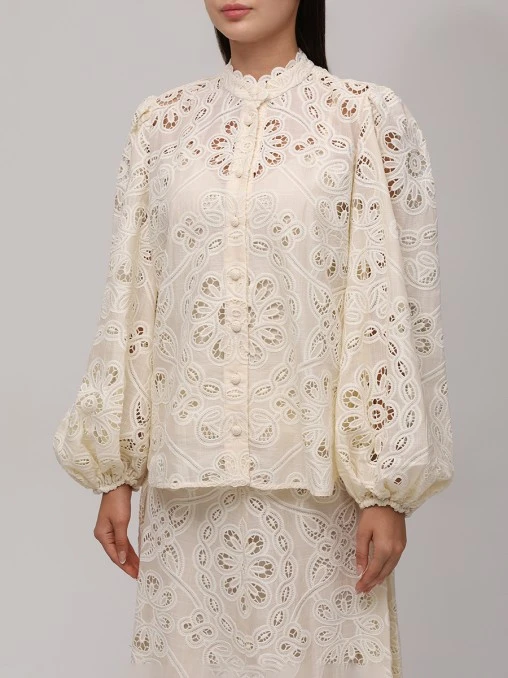 Блуза хлопковая ZIMMERMANN