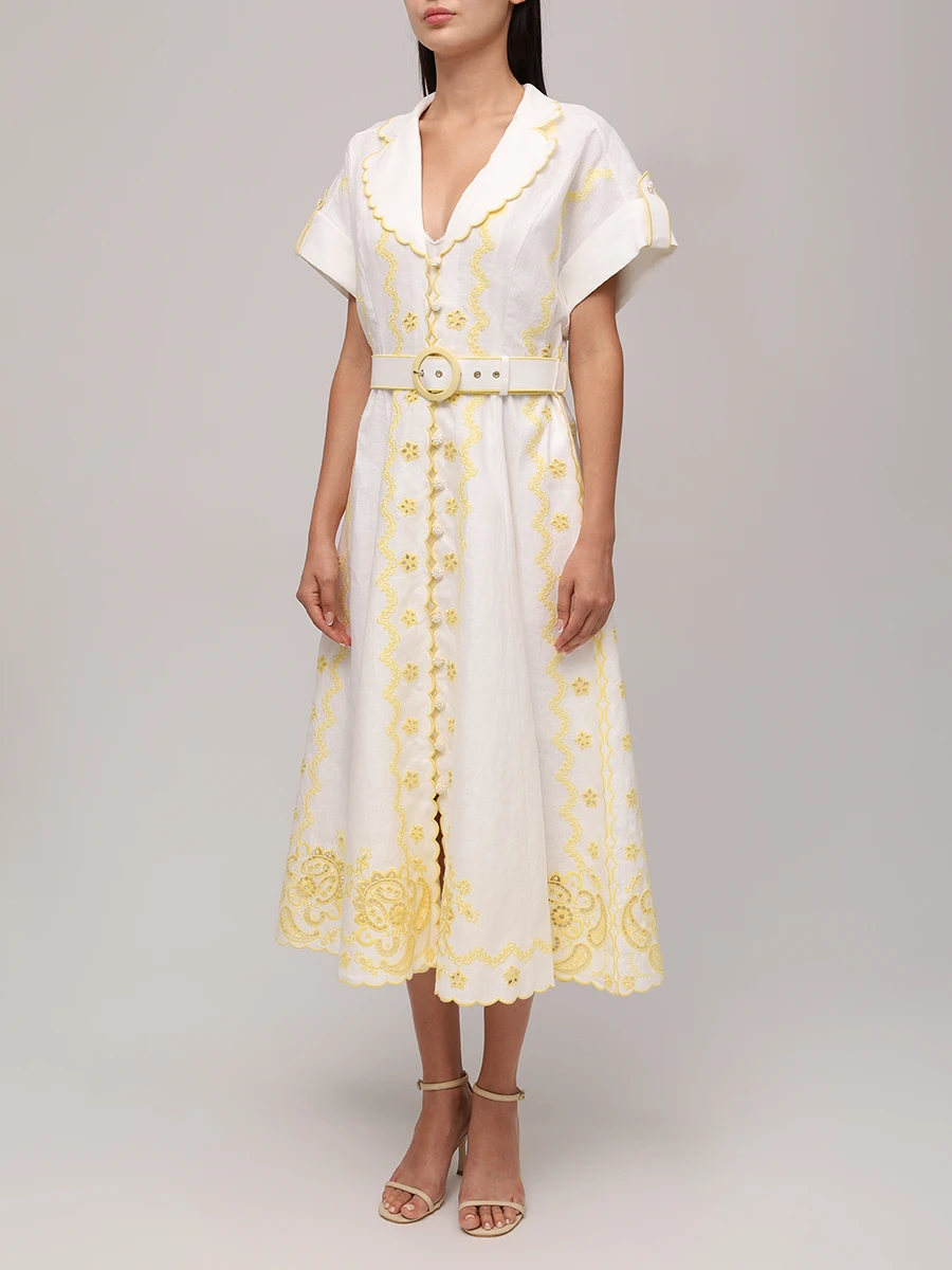 Платье льняное