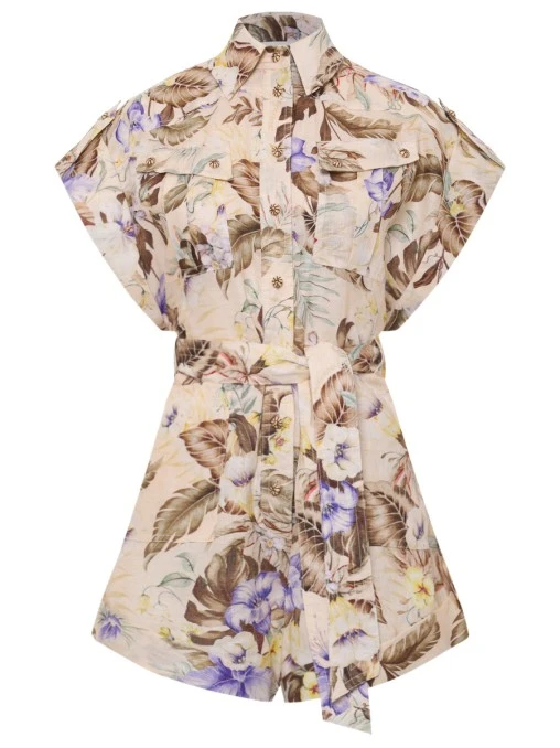 Ромпер льняной ZIMMERMANN