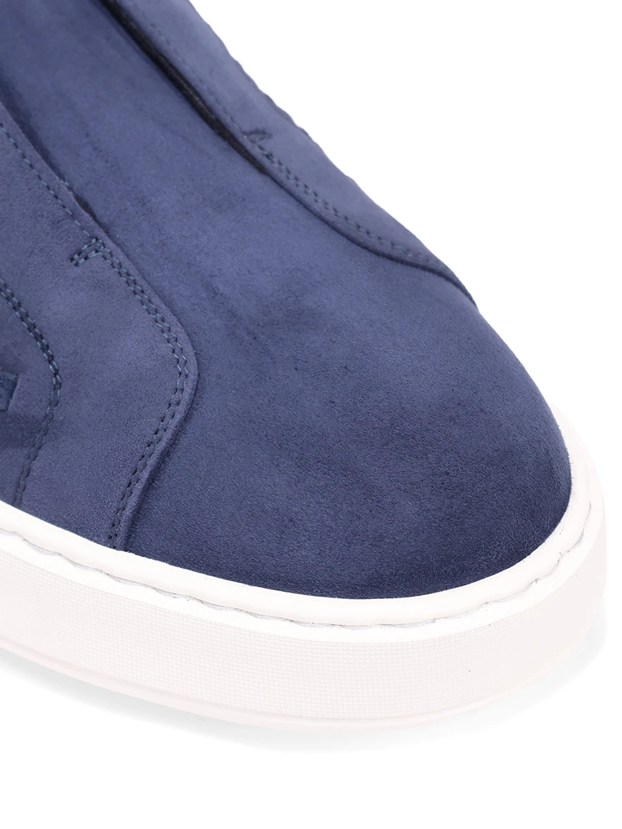 Слипоны замшевые