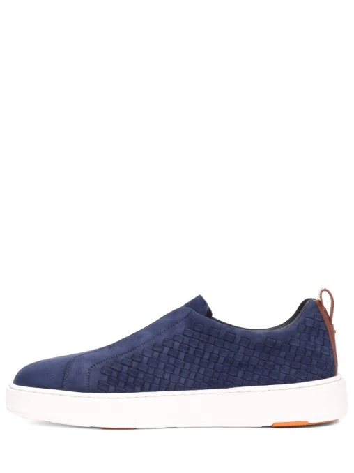 Слипоны замшевые SANTONI