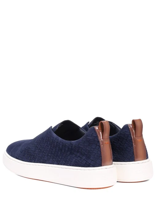Слипоны замшевые SANTONI