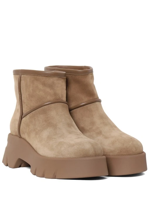 Ботинки замшевые на меху Stormy GIANVITO ROSSI