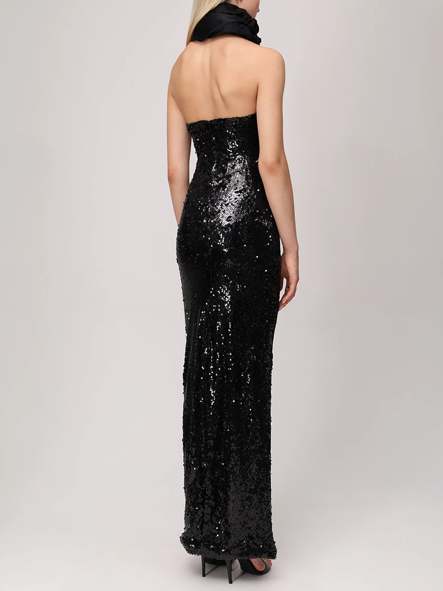 Платье с пайетками