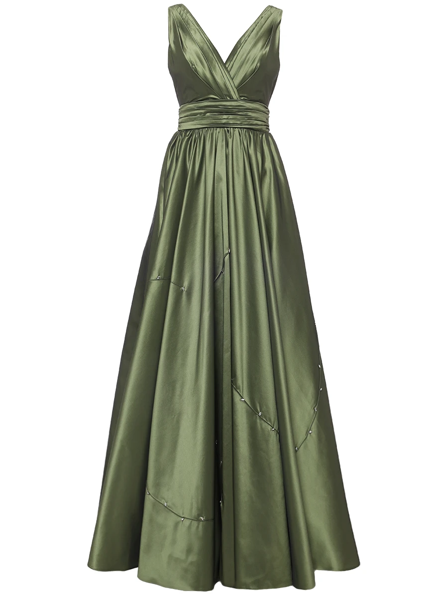 Платье атласное