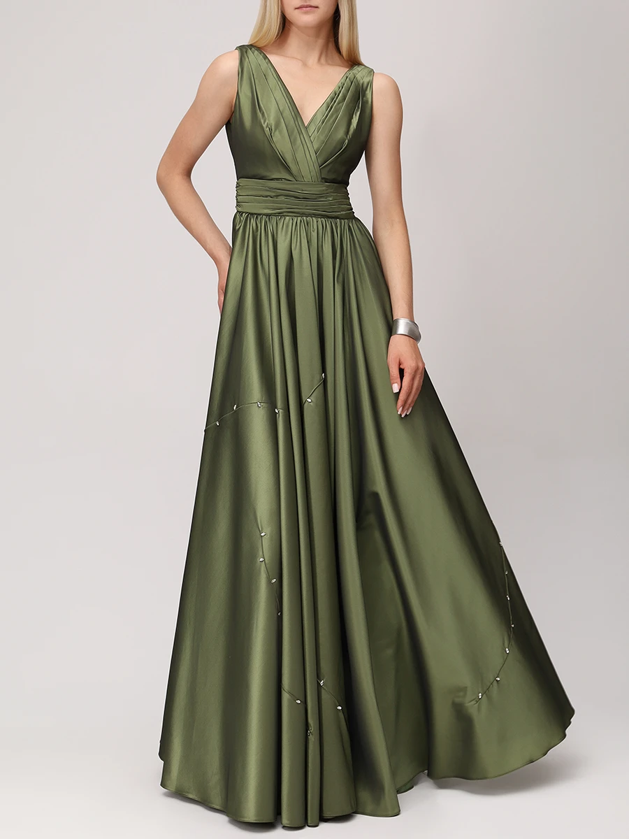 Платье атласное