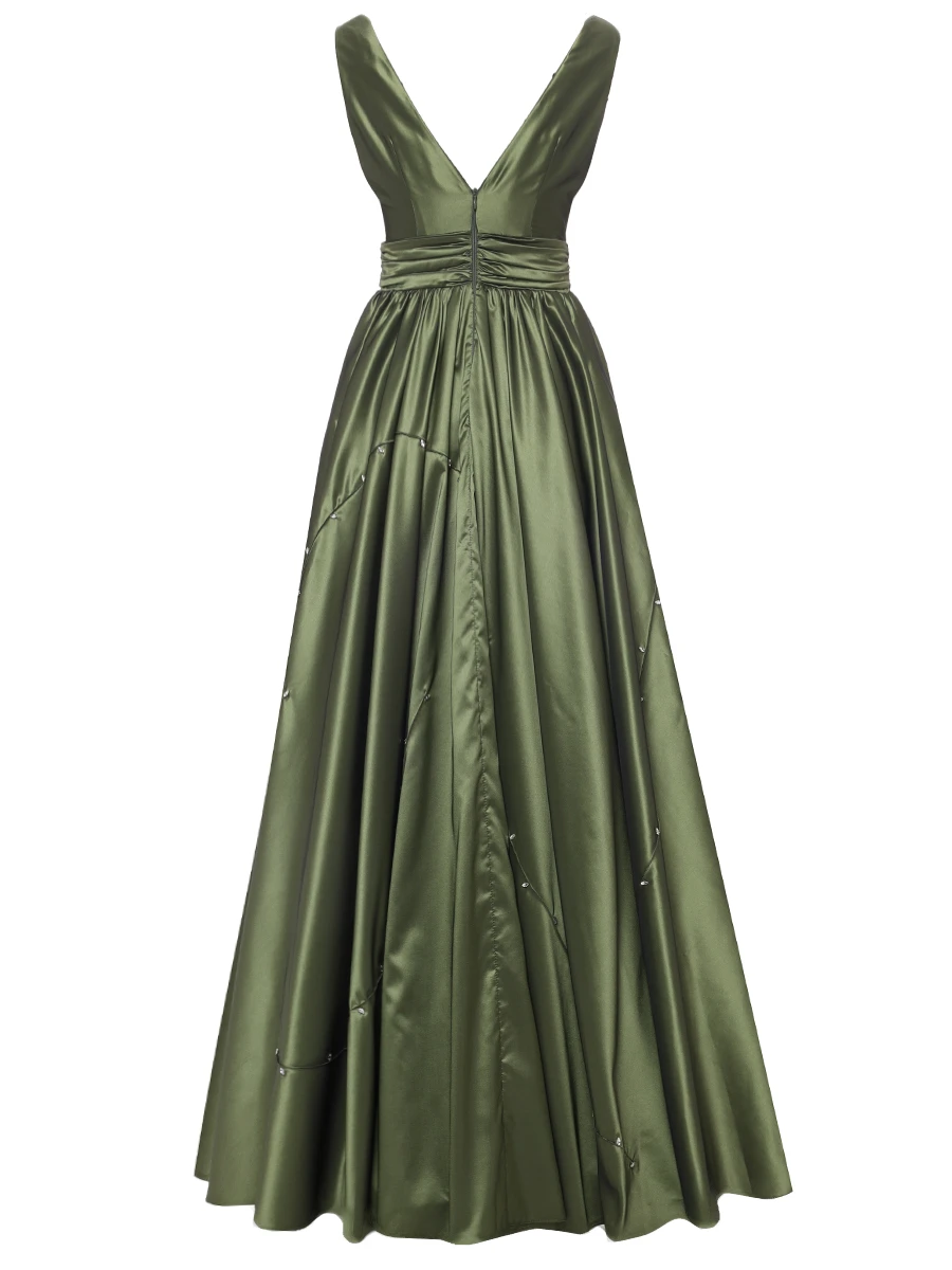 Платье атласное