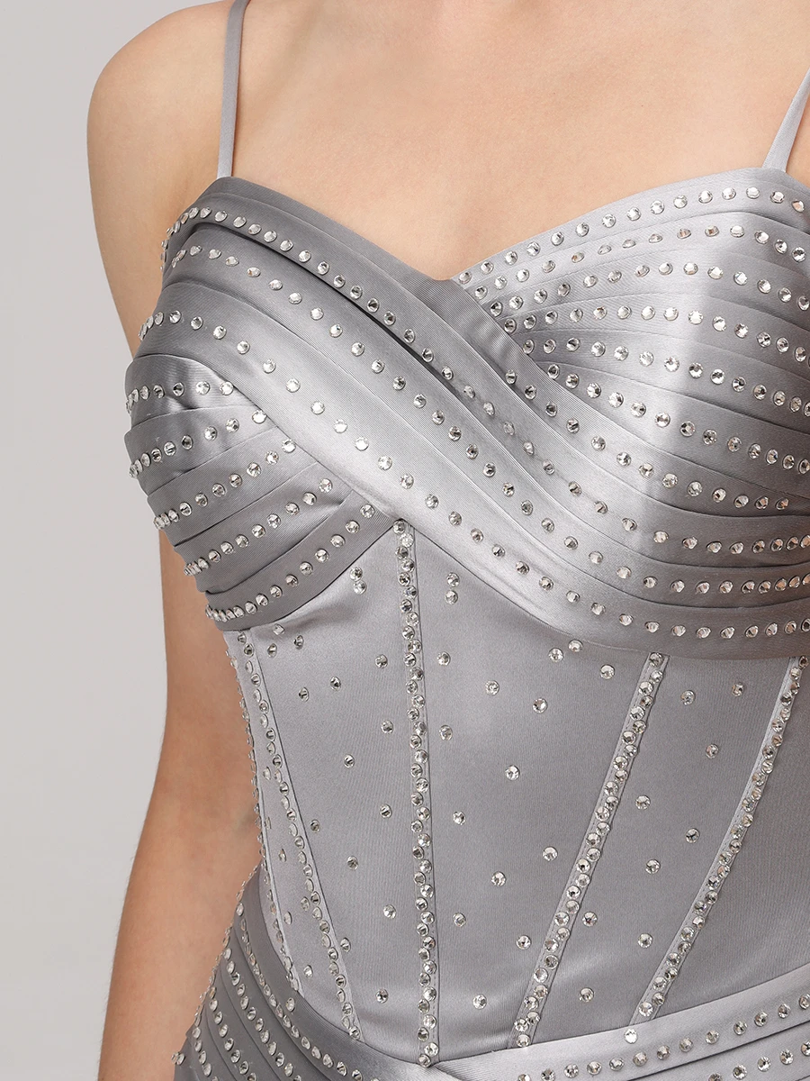 Платье атласное