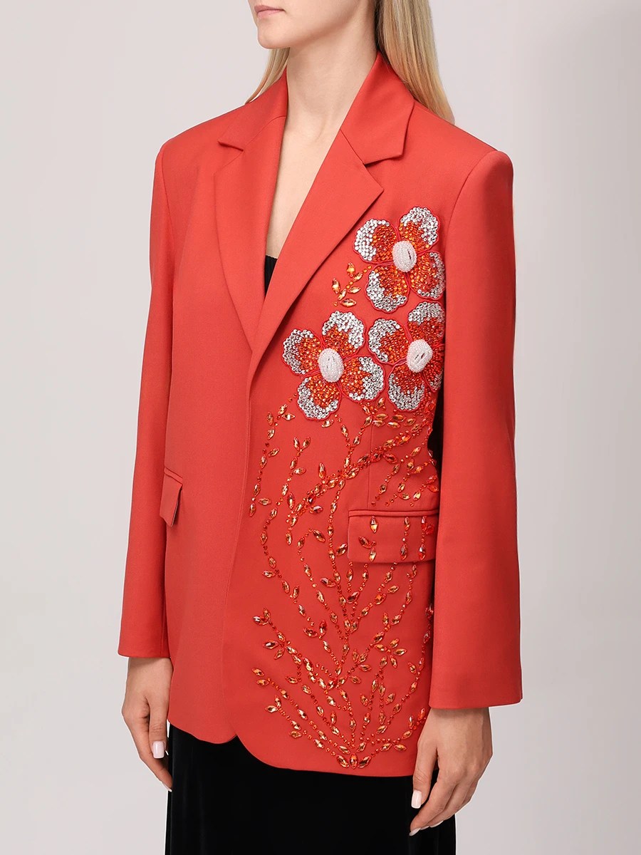 Пиджак с кристаллами