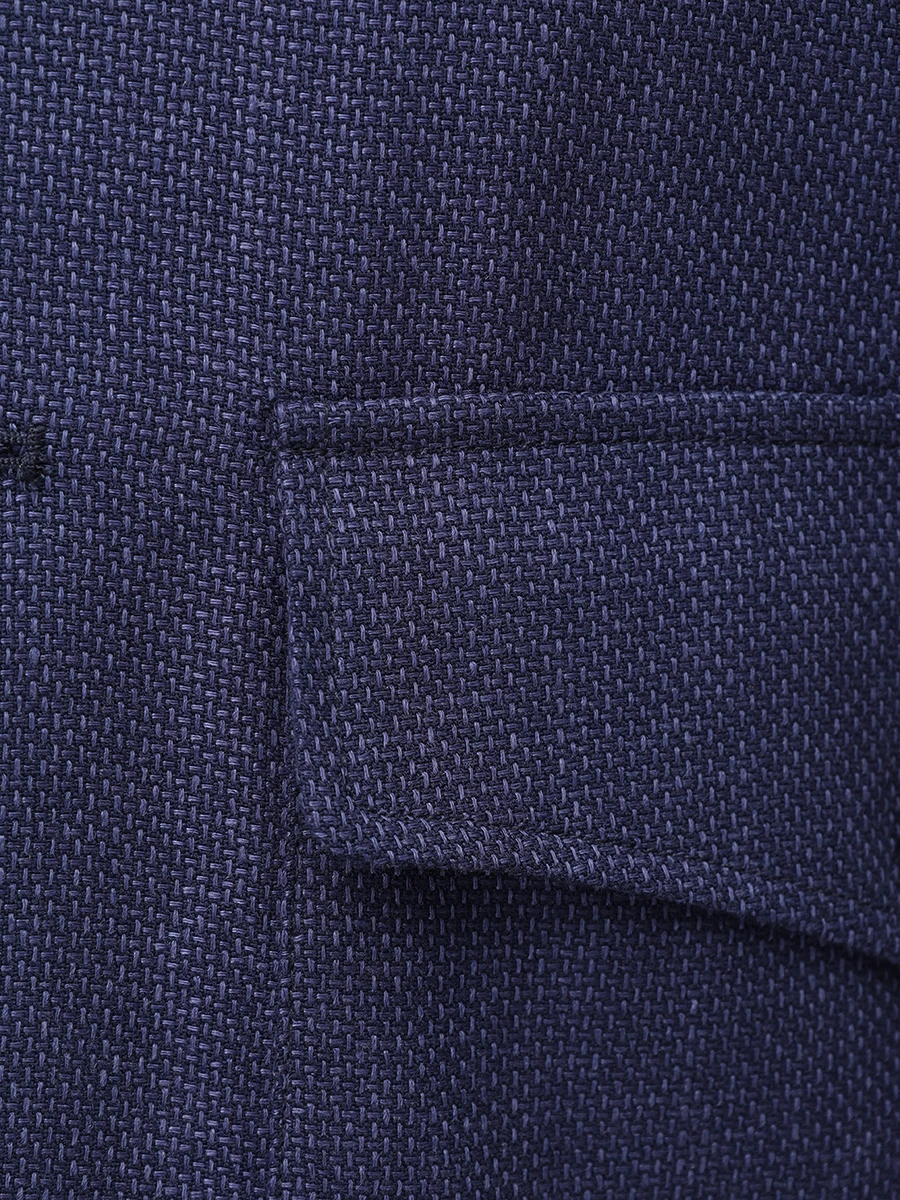 Бомбер из хлопка и льна