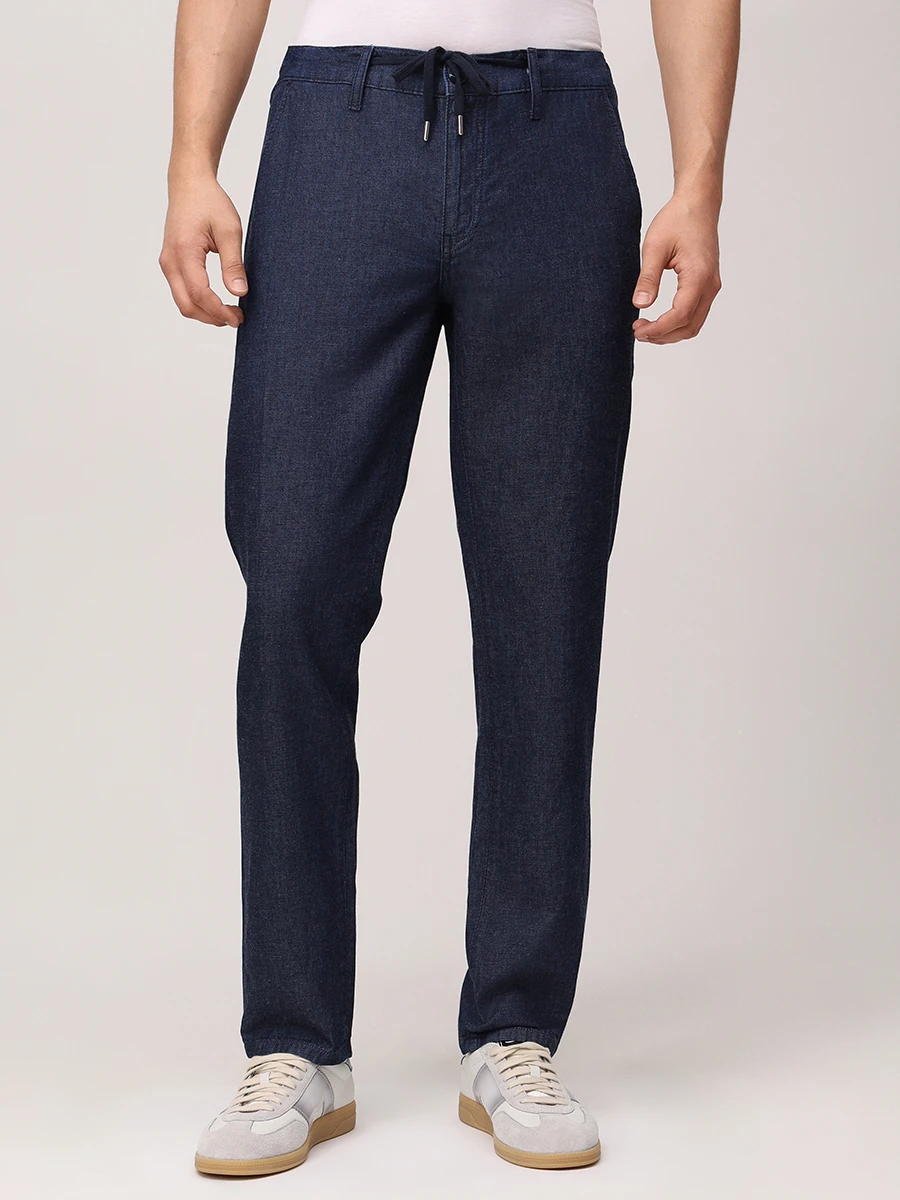 Джинсы Molino из хлопка и льна