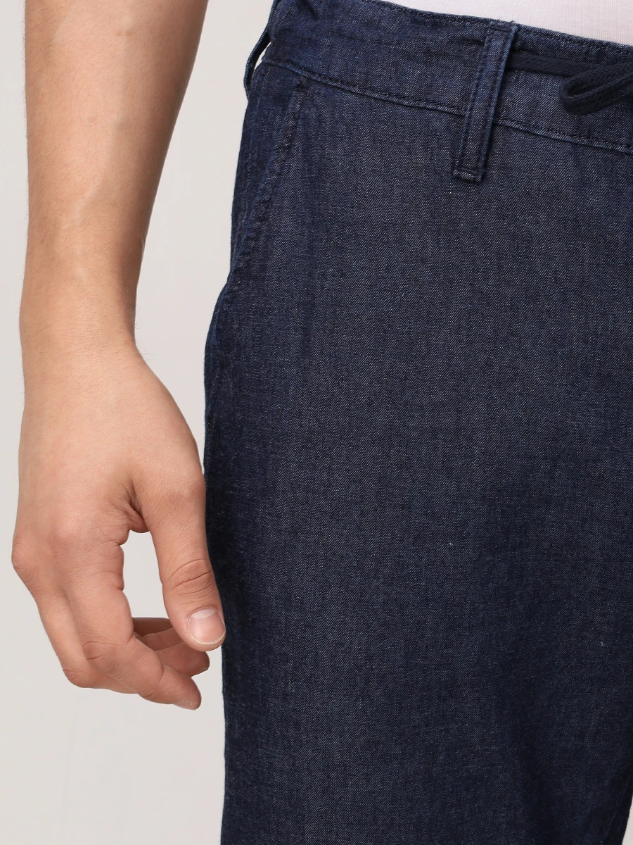 Джинсы Molino из хлопка и льна