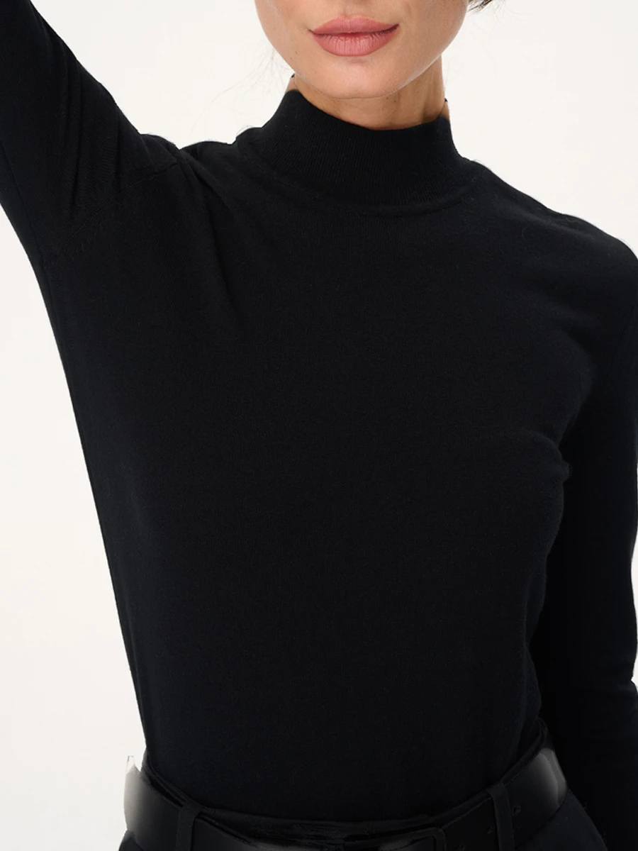 Водолазка однотонная