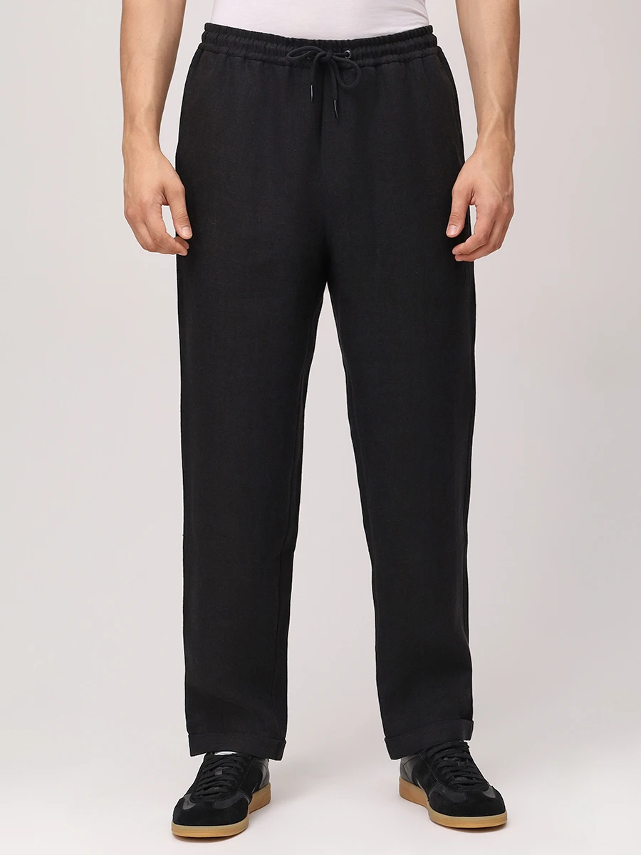 Брюки льняные