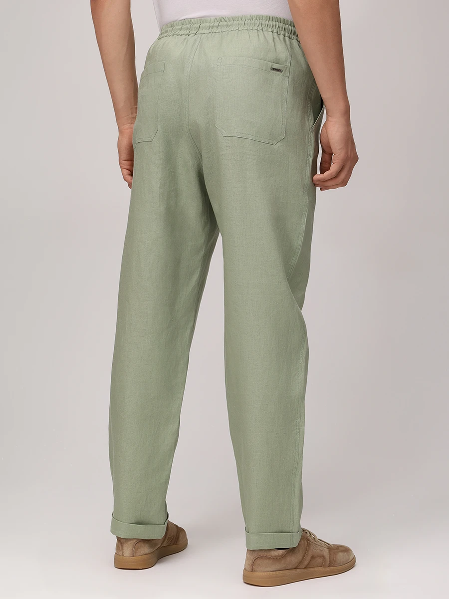 Брюки льняные