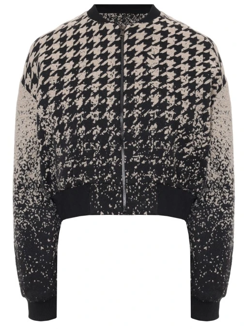 Бомбер Goose Foot шерстяной FEMME DE BEAUMONDE