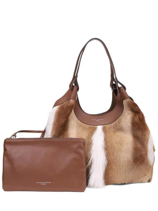 Сумка из меха GIANNI CHIARINI