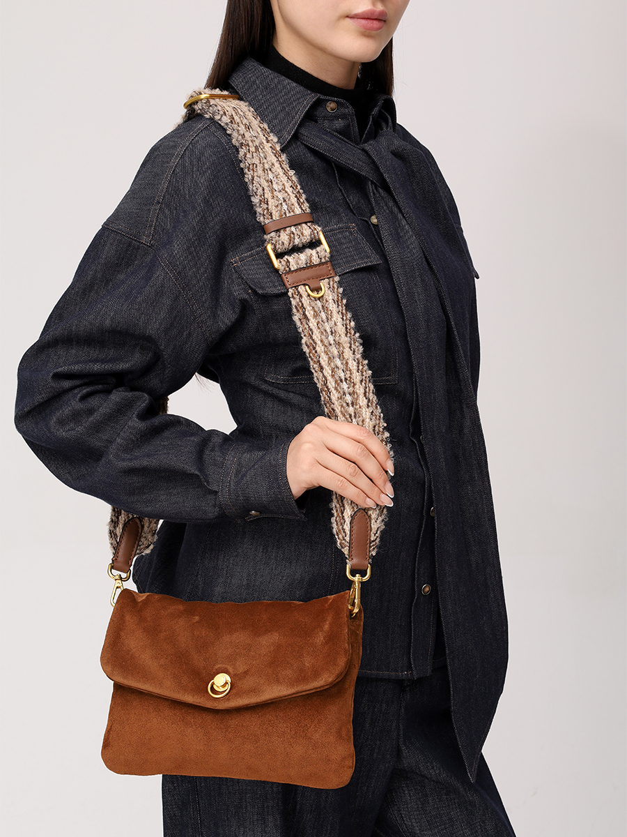 Сумка замшевая