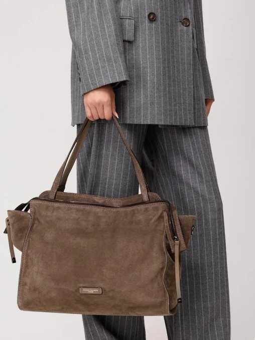 Сумка замшевая GIANNI CHIARINI