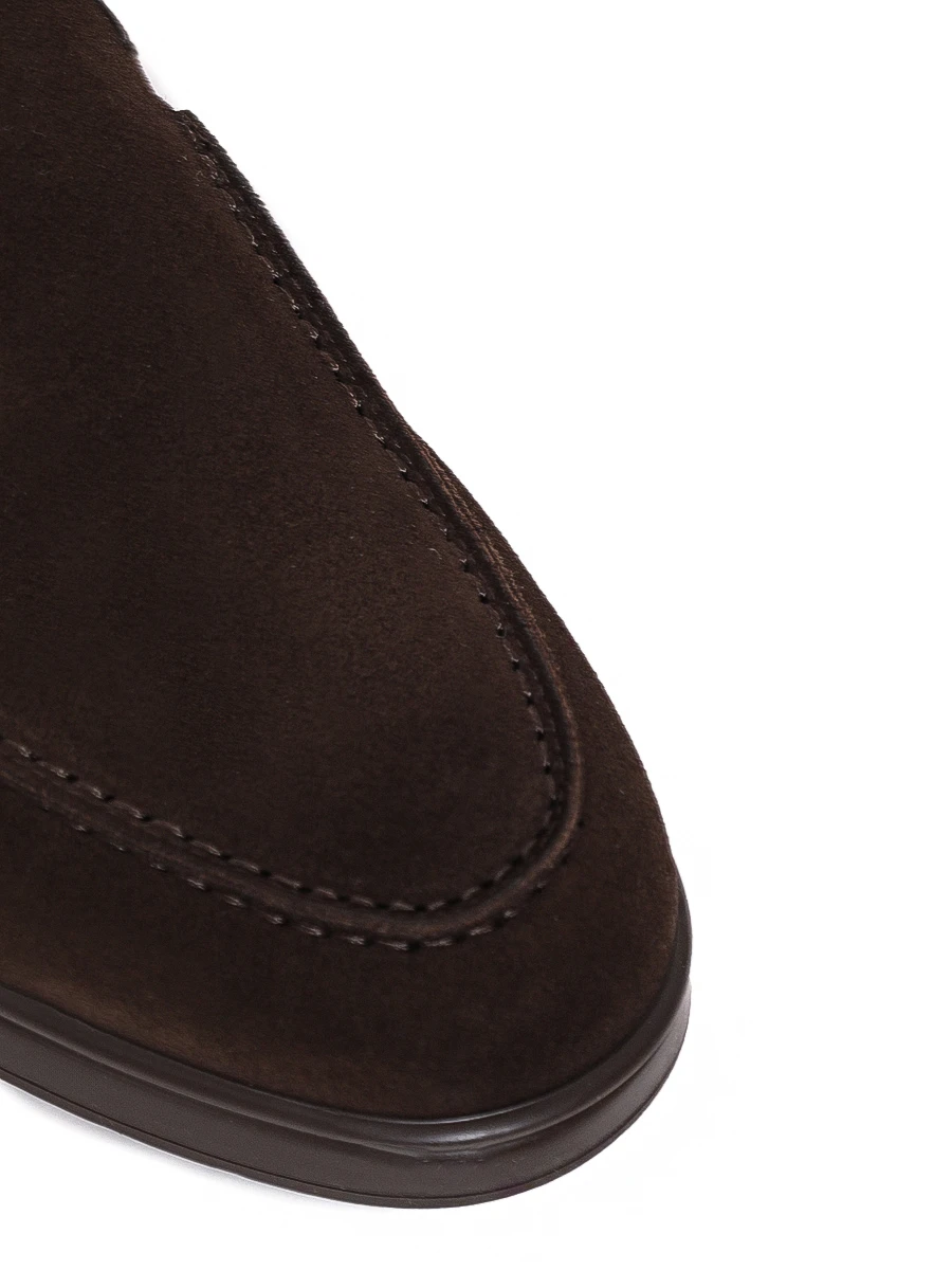 Лоферы замшевые