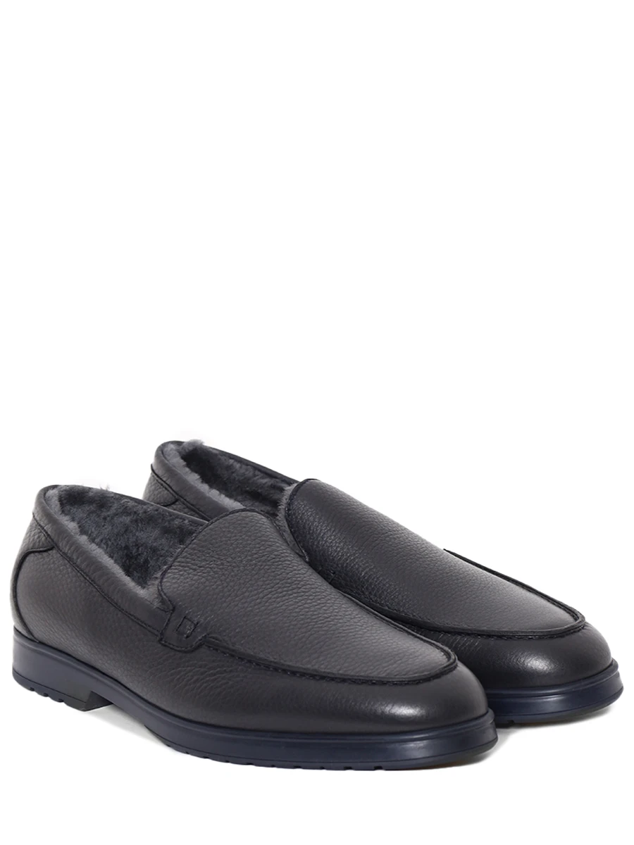 Лоферы кожаные на меху