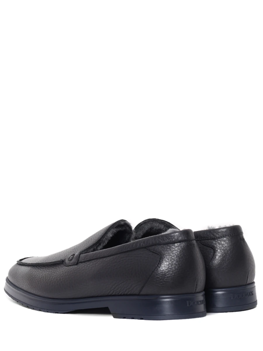 Лоферы кожаные на меху