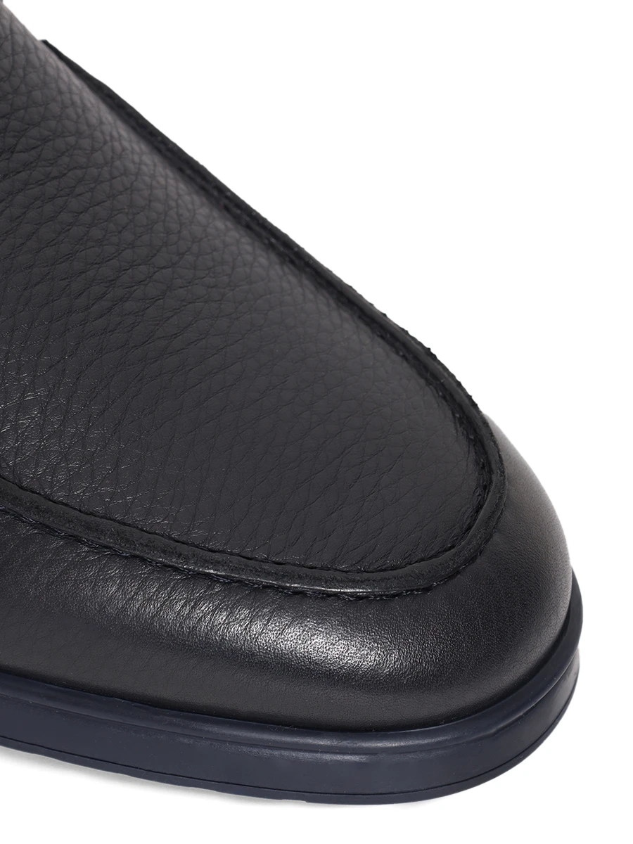 Лоферы кожаные на меху