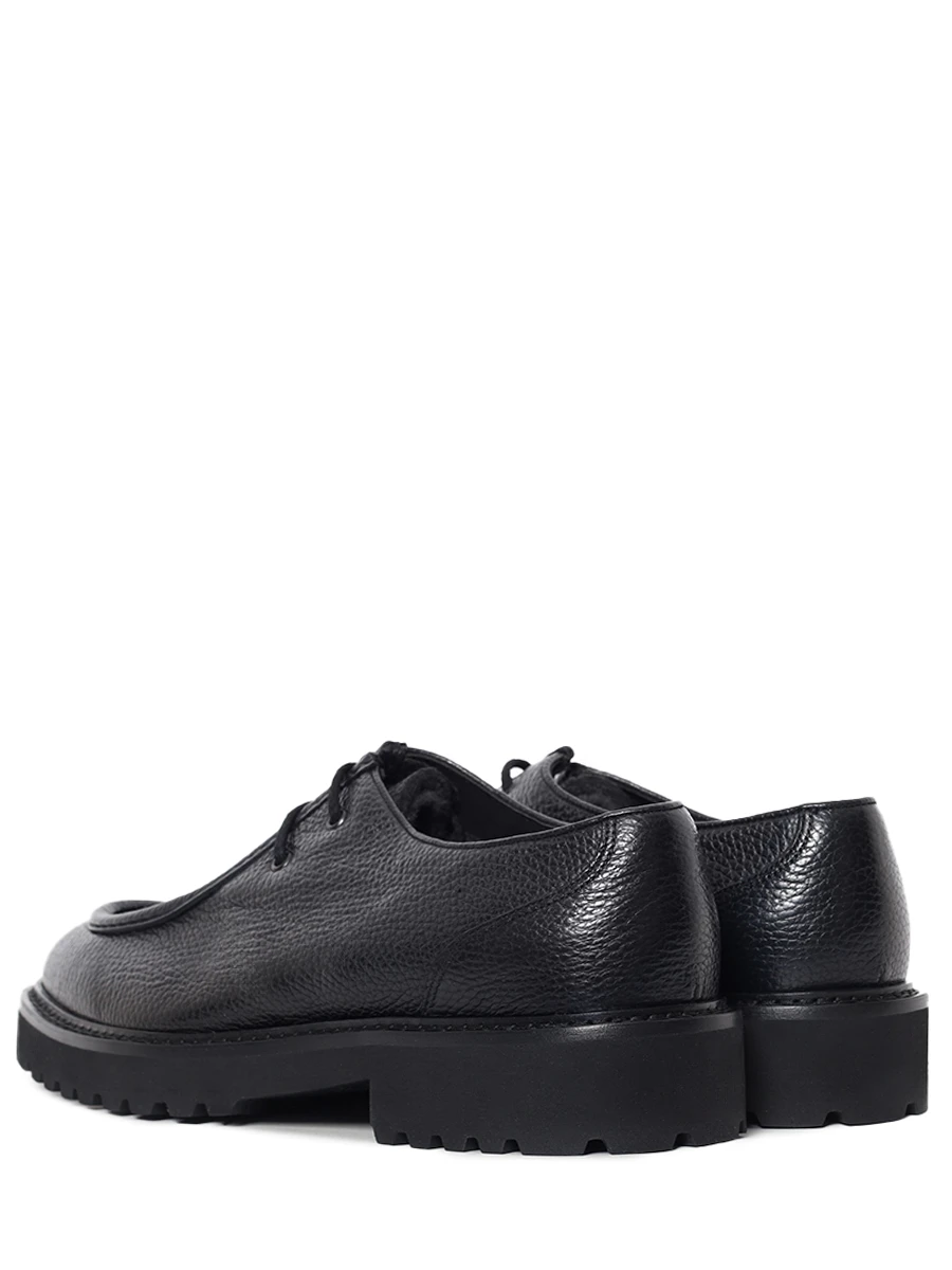 Дерби кожаные на меху