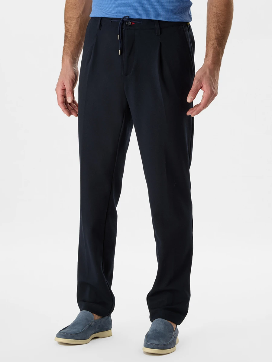 Брюки однотонные