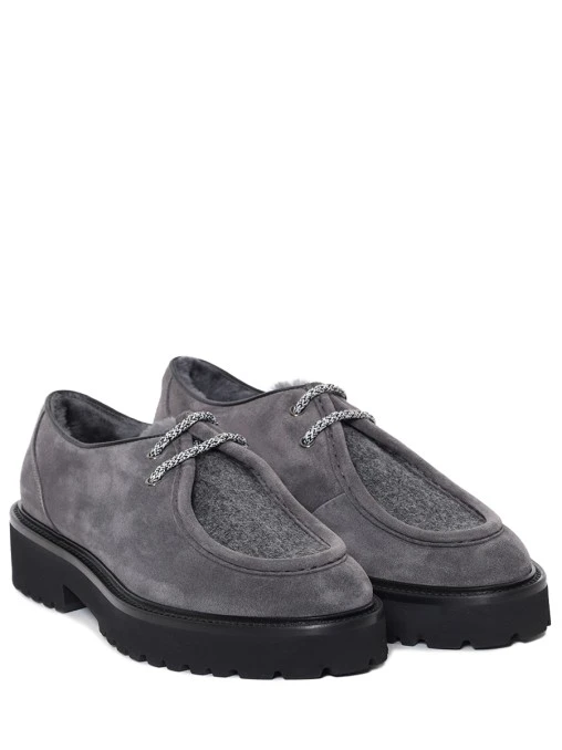 Дерби замшевые на меху DOUCAL`S
