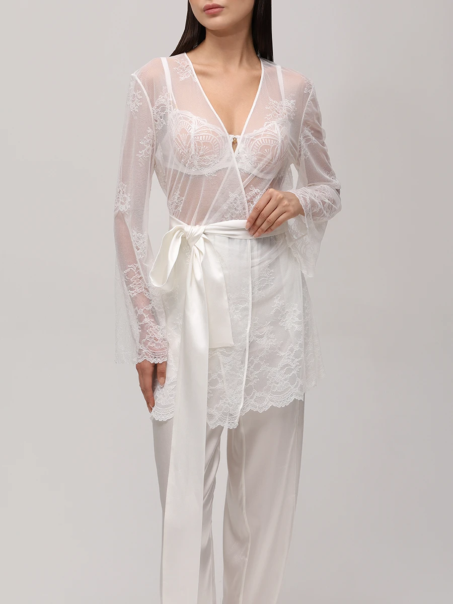 Халат кружевной