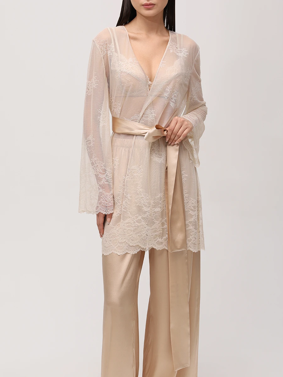 Халат кружевной