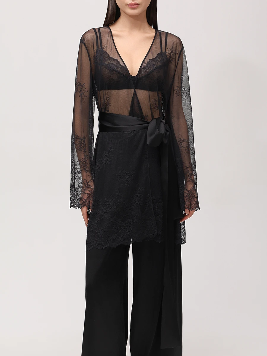 Халат кружевной