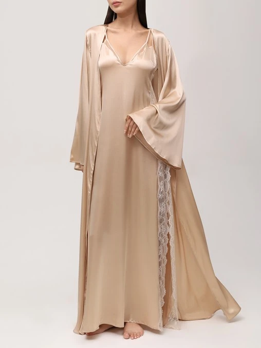 Халат шелковый C.ALLA