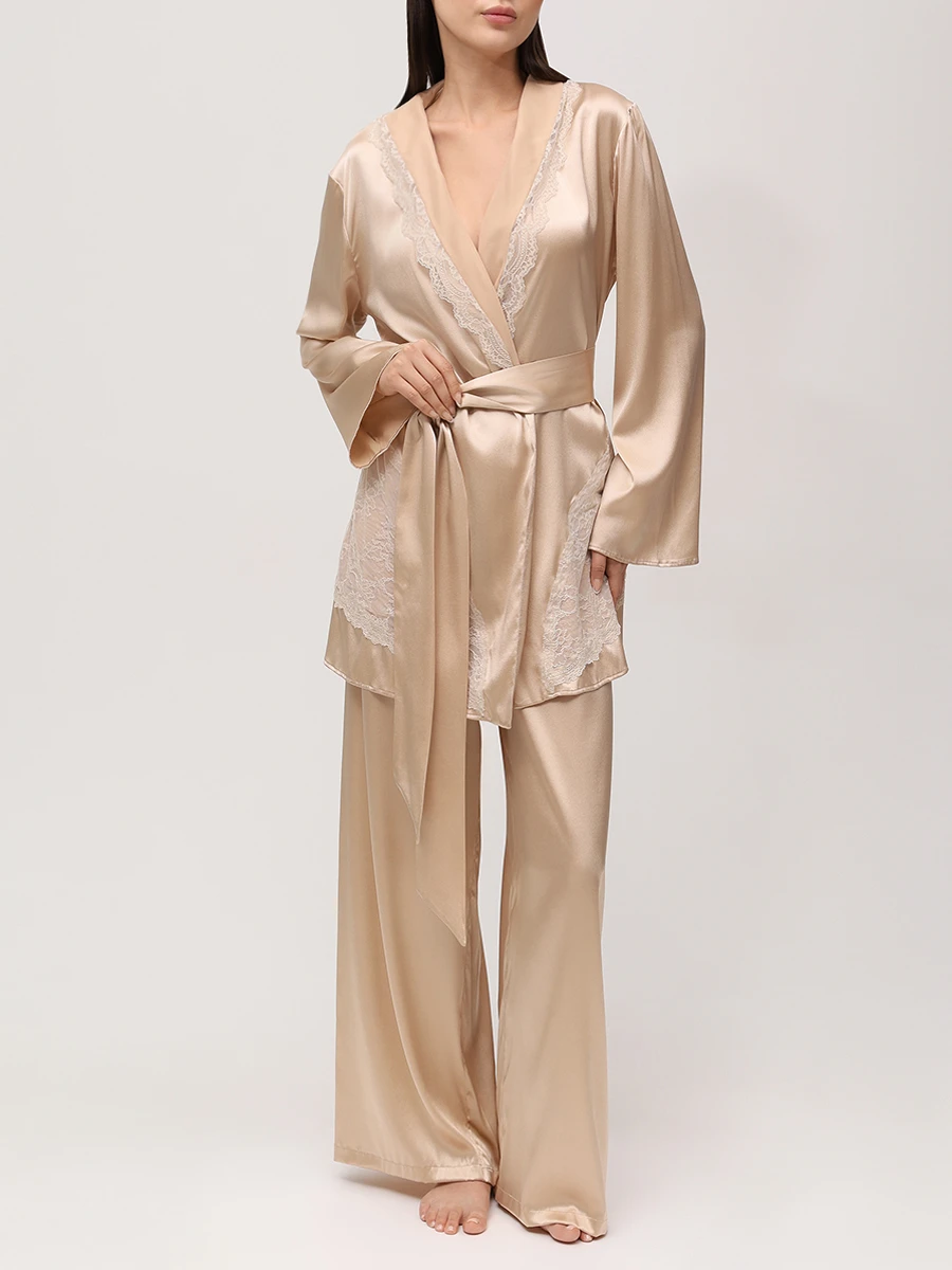 Брюки шелковые