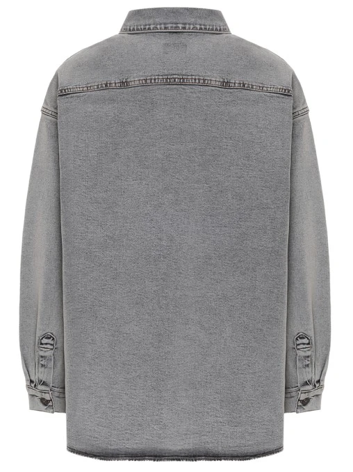 Рубашка Hallstrom Light Marmor Grey Distressed джинсовая BLCV