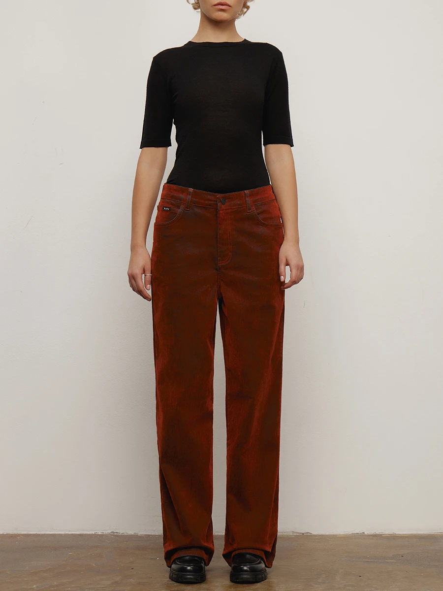 Джинсы Shirdi Loose 02 Rust хлопковые