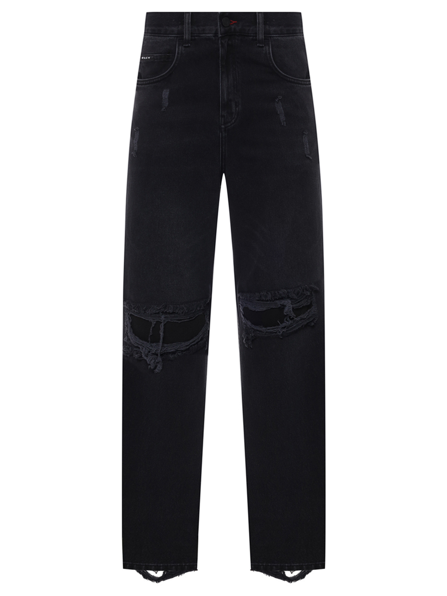 Джинсы Shirdi Loose 02 Vintage Black Distressed хлопковые