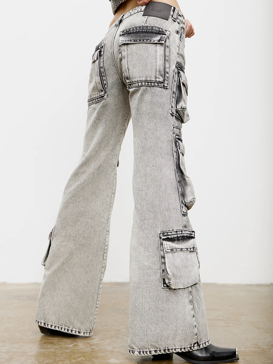 Джинсы-карго Wellington Cargo Light Marmor Grey хлопковые