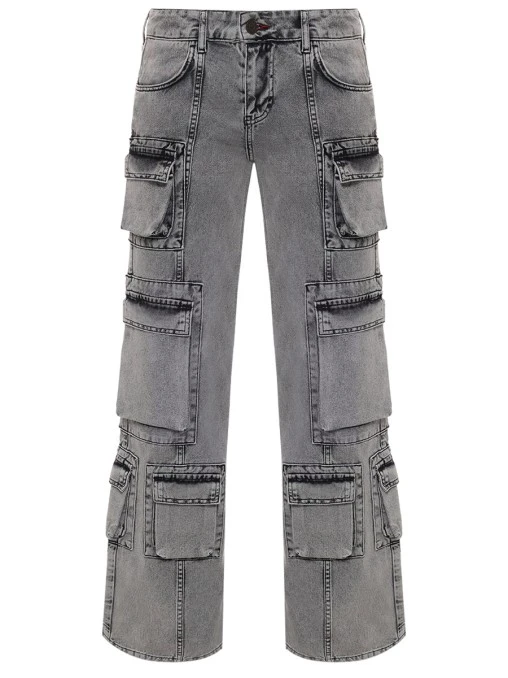 Джинсы-карго Wellington Cargo Light Marmor Grey хлопковые BLCV