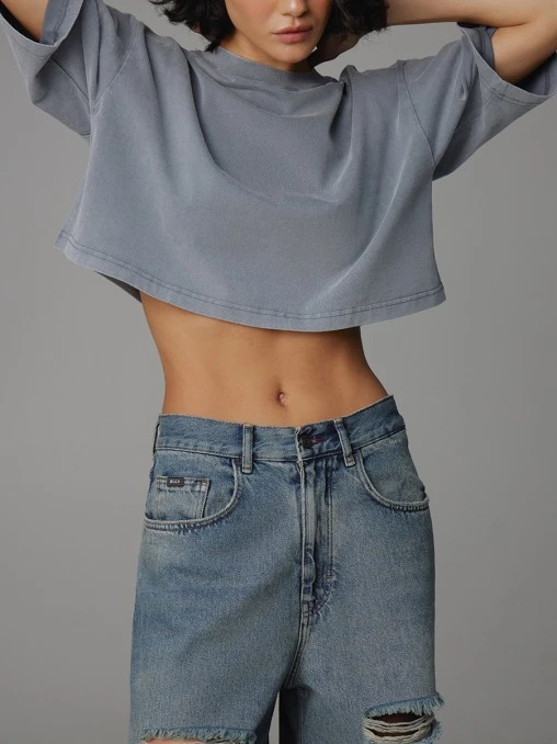 Футболка Wallabi Dark Grey хлопковая BLCV