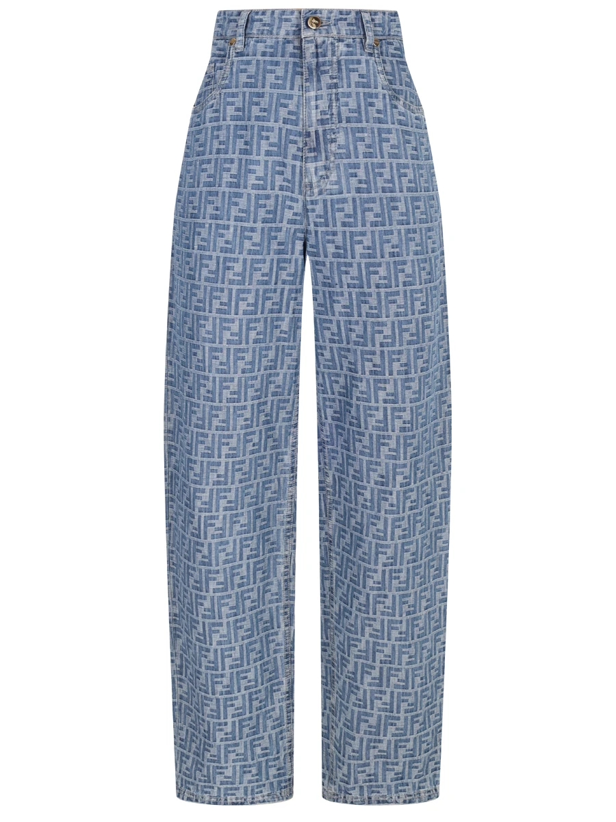 Брюки из хлопка и льна