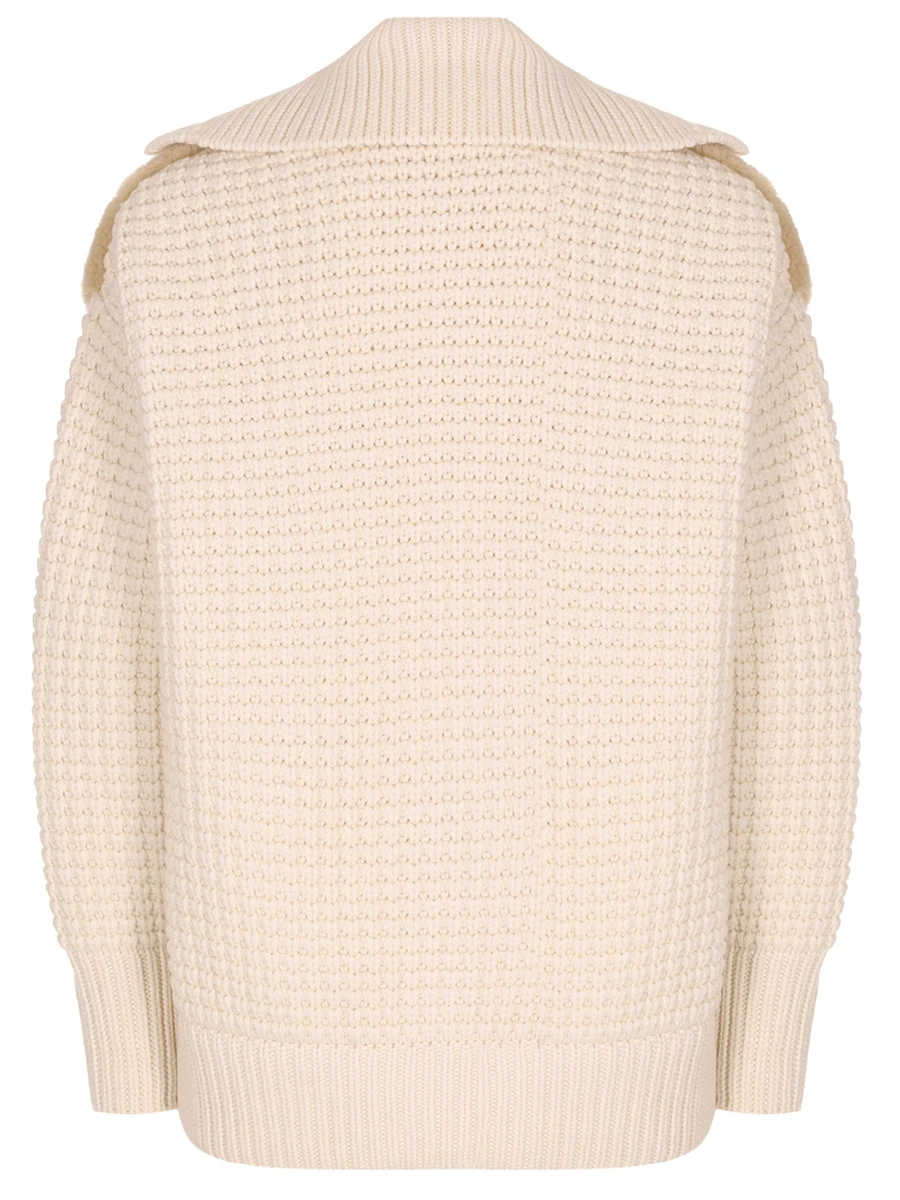 Кардиган шерстяной с мехом