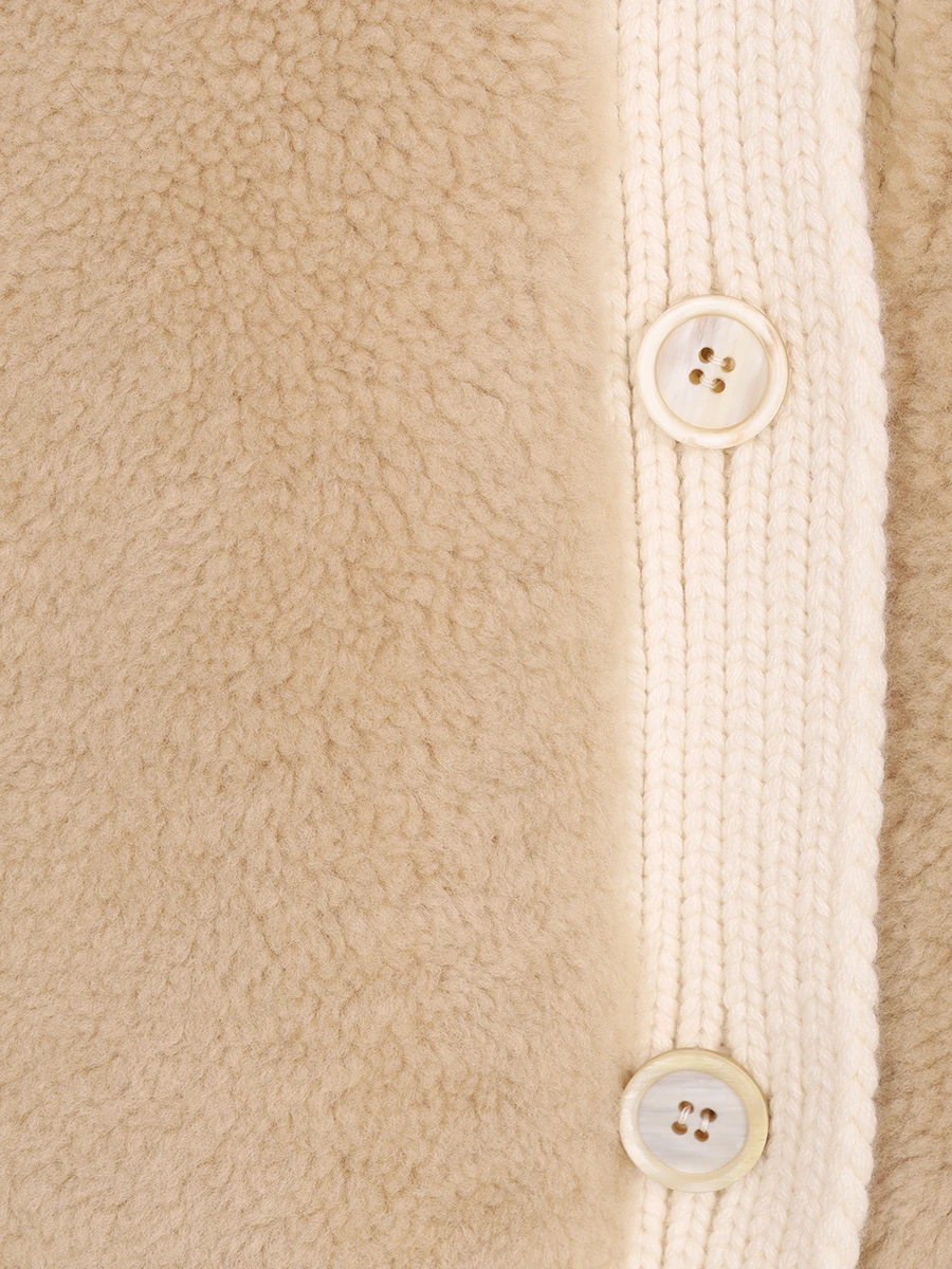 Кардиган шерстяной с мехом