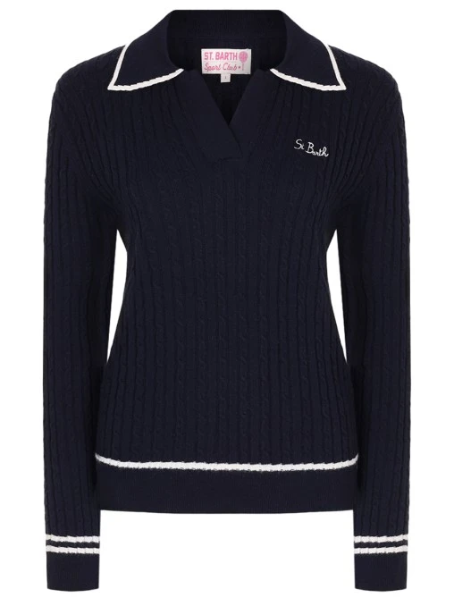 Поло вязаное MC2 SAINT BARTH