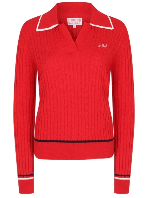 Поло вязаное MC2 SAINT BARTH