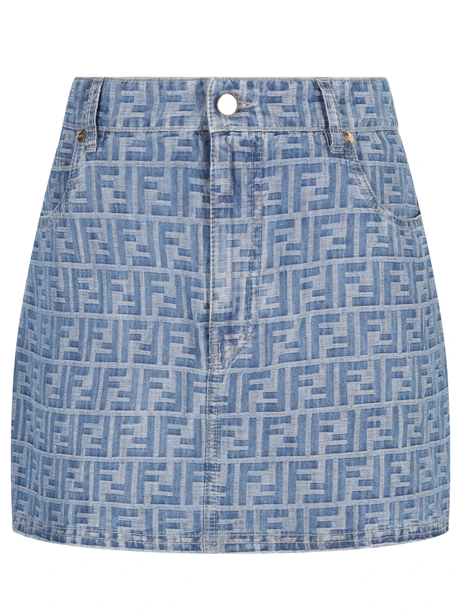 Юбка из хлопка и льна