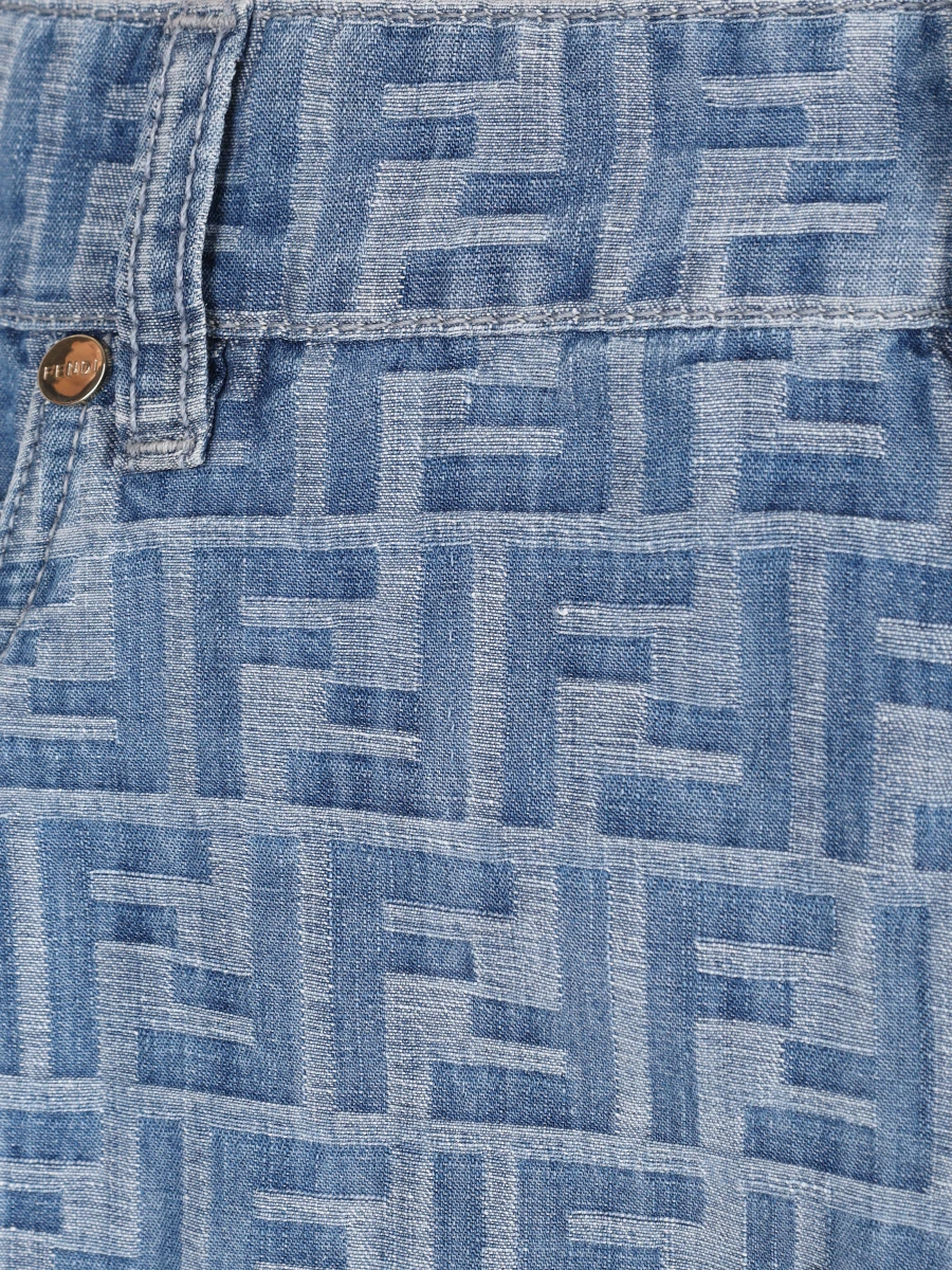 Юбка из хлопка и льна