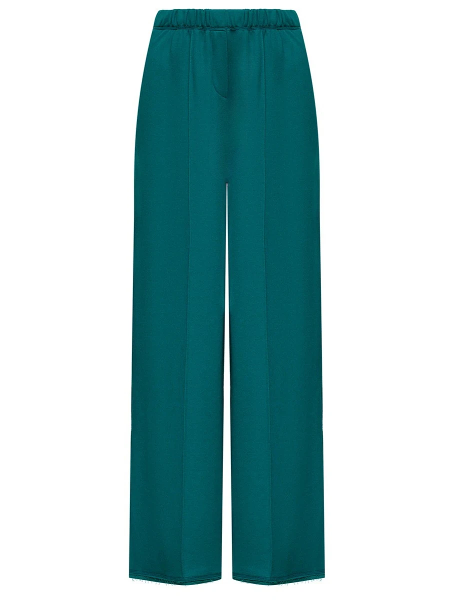 Брюки-палаццо Морская Гармония из бамбука и хлопка